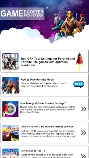 Updated Game Booster Fortnite Version Free Pc Android App Mod Download 2021