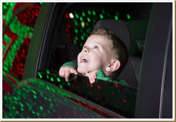 Xmas in Color - Boy in car