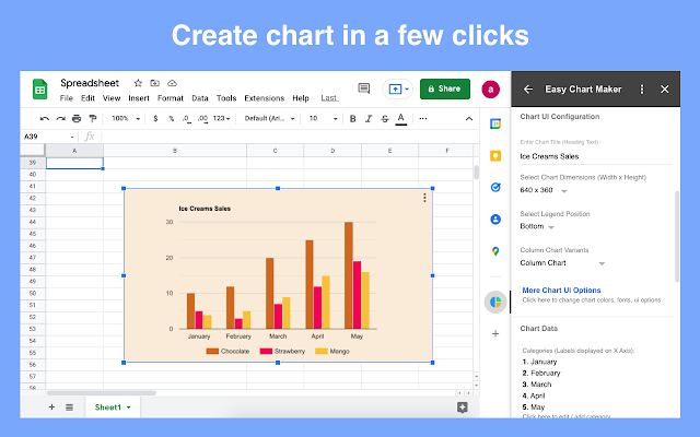 Screenshot of Easy Chart Maker