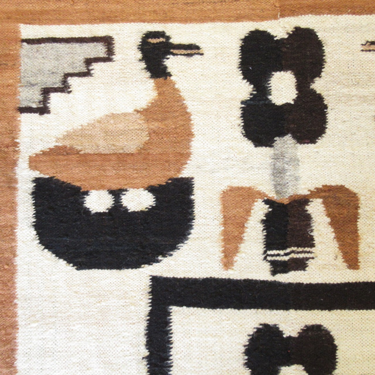 Hand-Woven Avian Rug