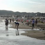 at Yuigahama Beach in Kamakura, Japan in Kamakura, Japan 