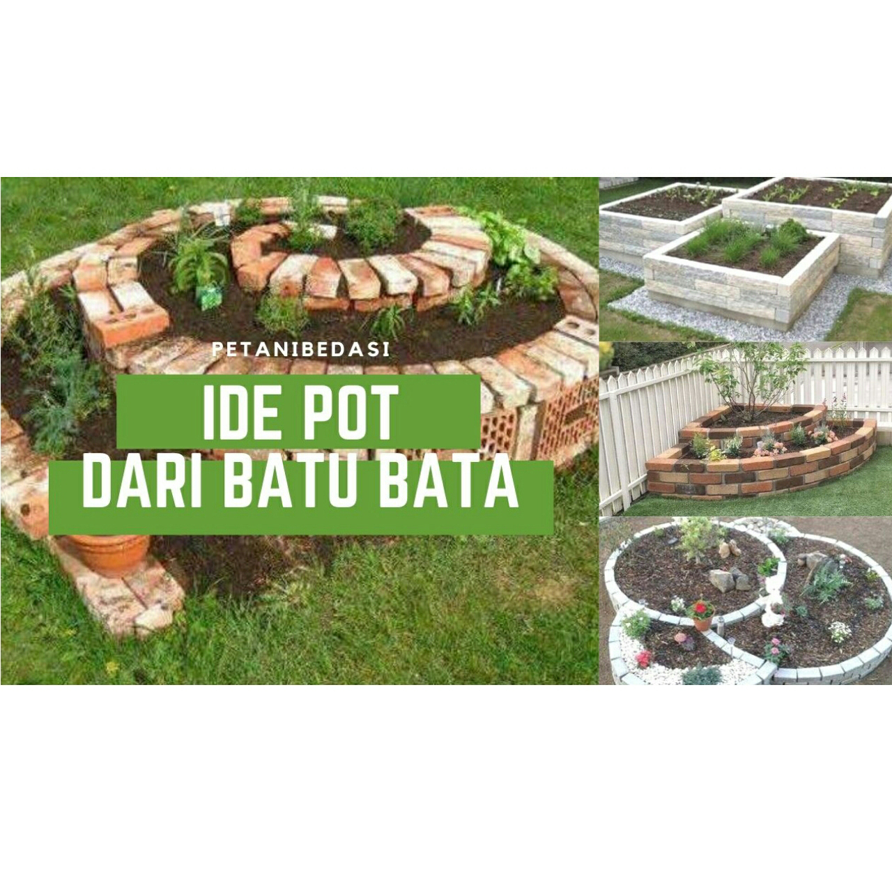 9 Desain Taman Keren Dari Batu Bata - Tips dan Trick