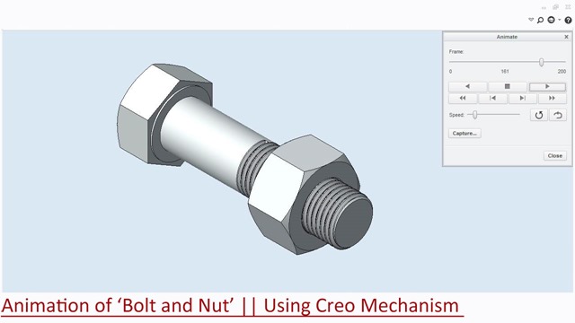 Animation-of-Hinge--Using-Creo-Mechanism