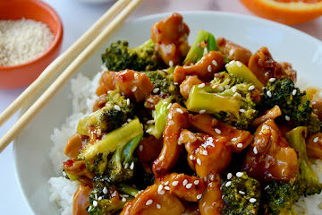 Quick Orange Chicken and Broccoli