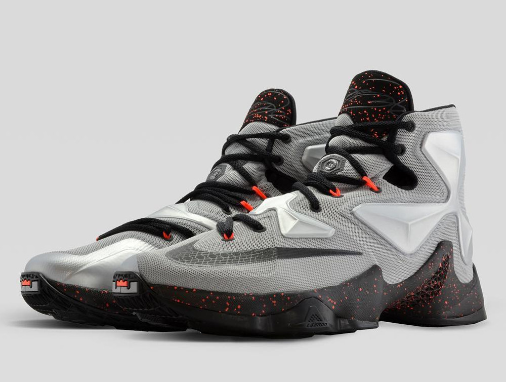 lebron 13 grey and orange