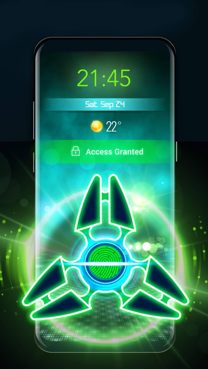 Cool Fidget Spinner Fingerprint Lock Screen Screen 3