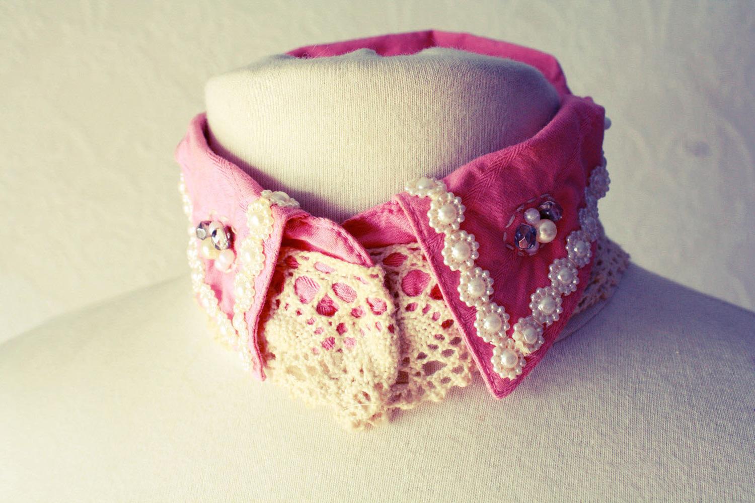 Pink Shabby Chic Collar