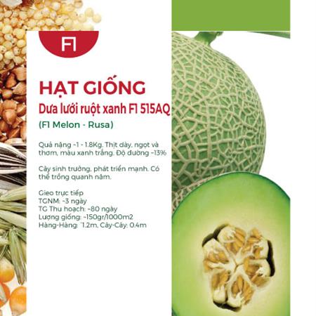 Hạt giống Dưa lưới ruột xanh F1 - Gói 10gr