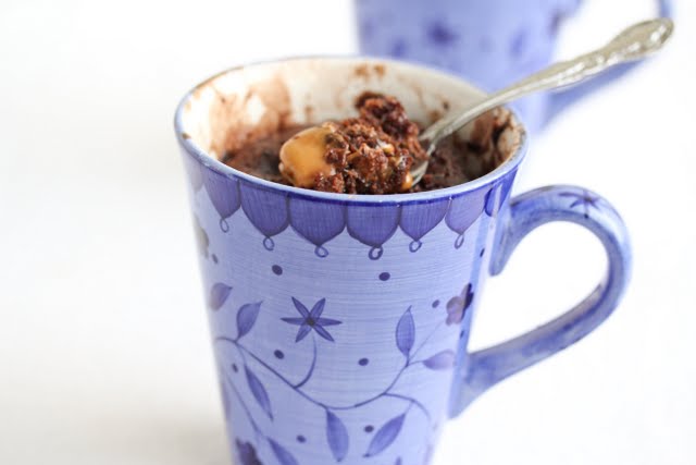 photo of a Chocolate Caramel Mug Cake