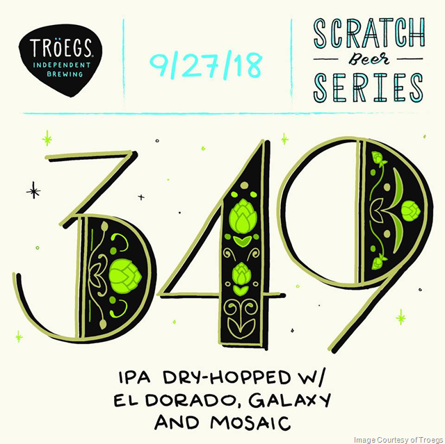 Troegs Releases Scratch # 349 IPA