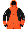 supreme the north face mountain light jacket power orange