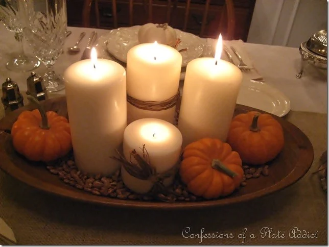 CONFESSIONS OF A PLATE ADDICT Thanksgiving Tablescape in Creams with Natural Elements