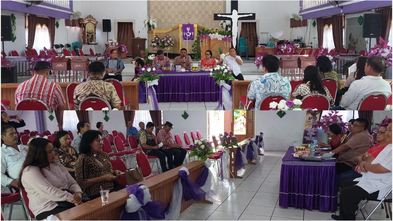 Rapat Panitia Paskah Lansia Sinode GMIM. (Foto: Billy Lumintang/indimanado.com)