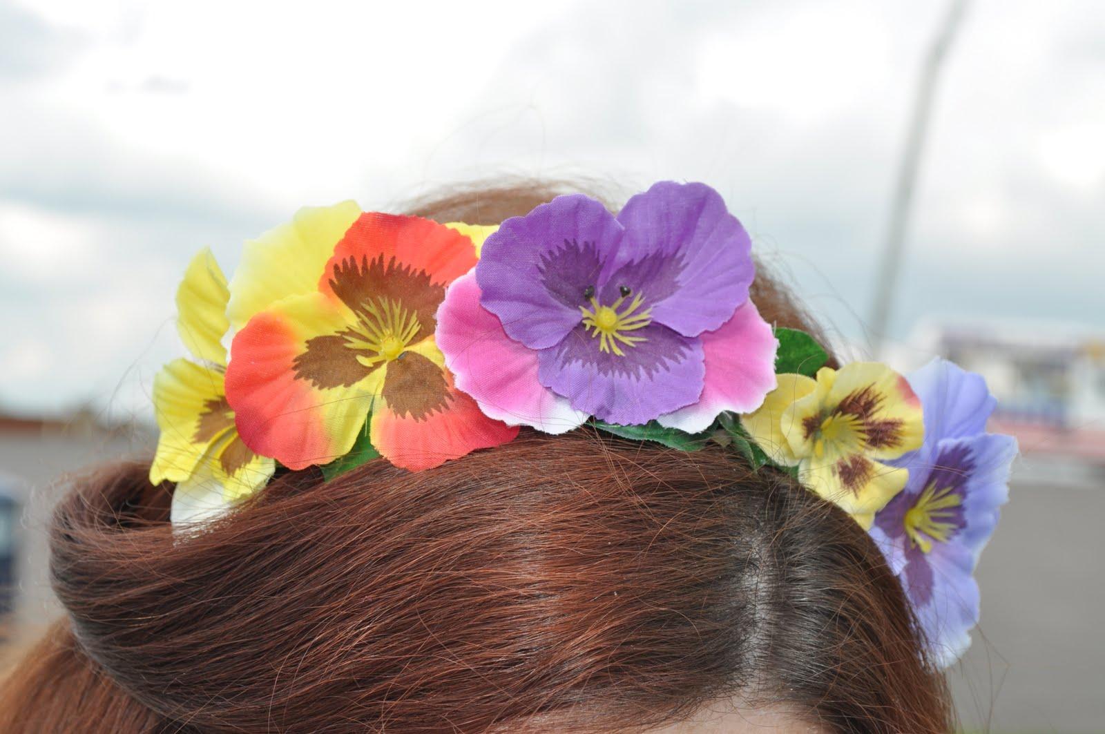 Floral head piece: Crown and