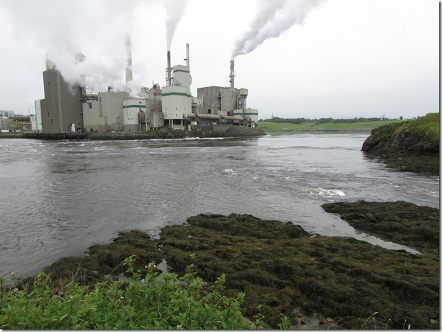 The Reversing Rapids at St. John, NB at High Tide