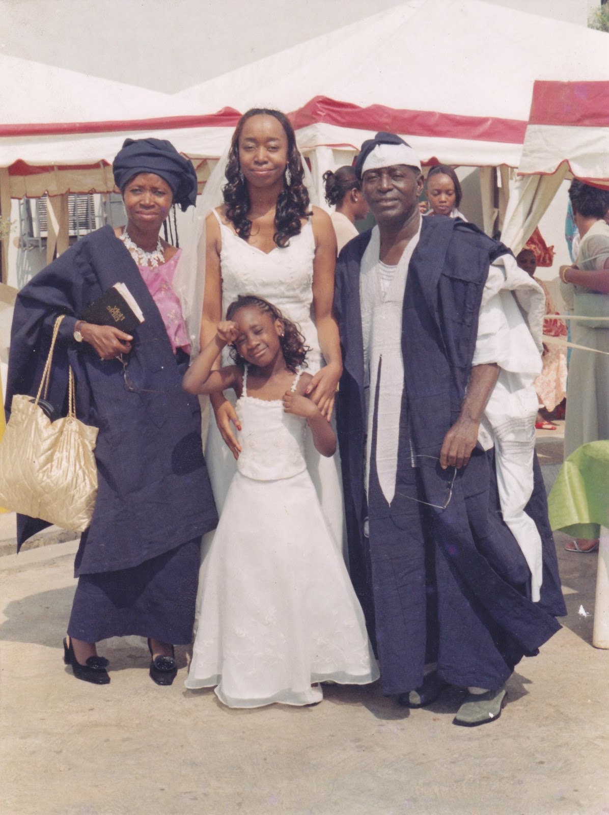 Bride in Western outfits.