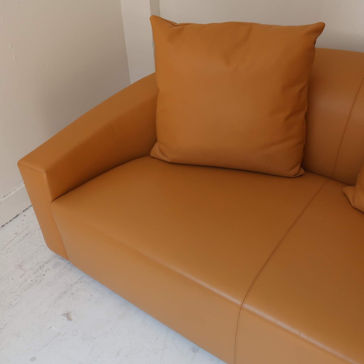 Poliform Italian Leather Sofa