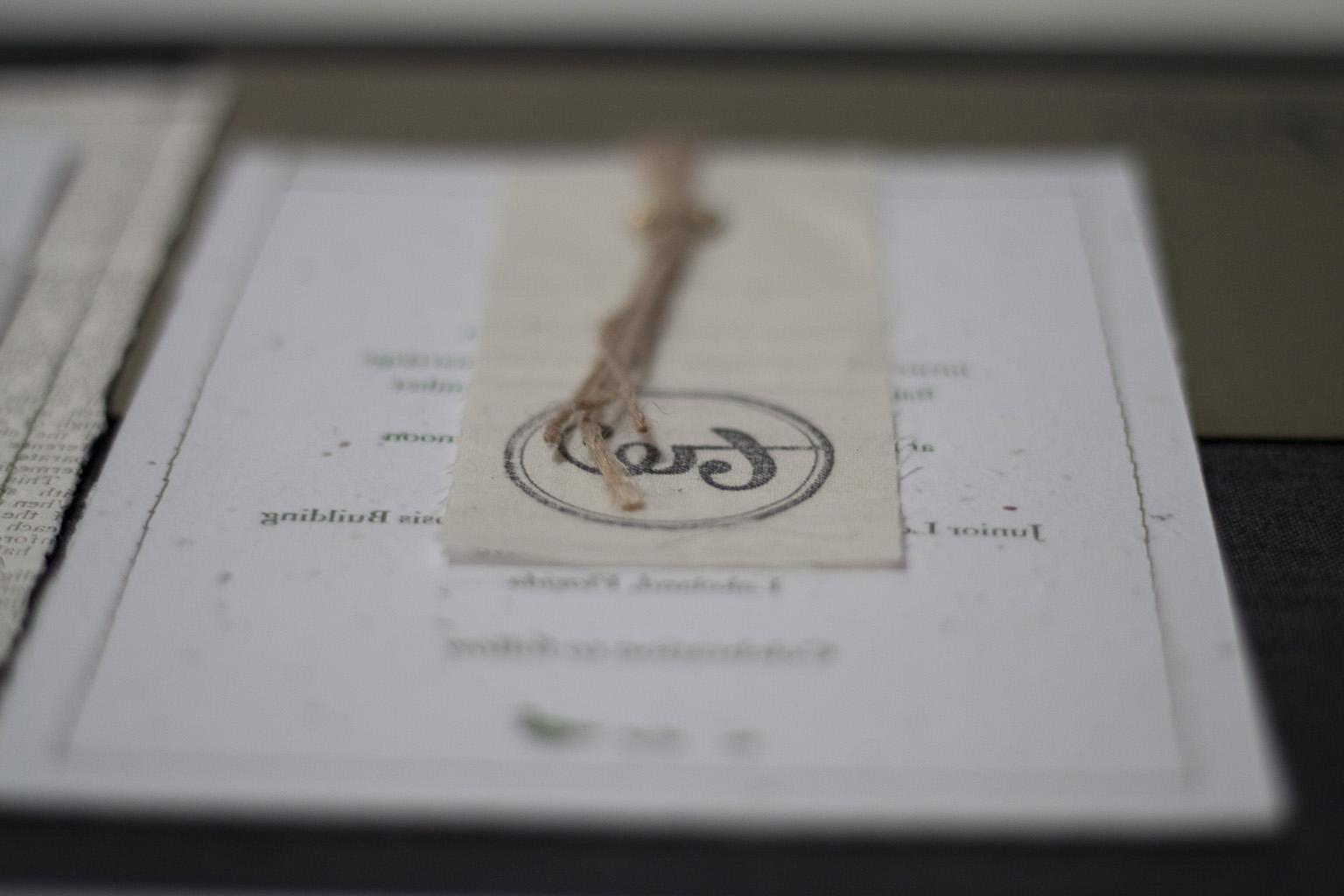 Plantable Letterpress Wedding