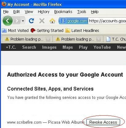 Revoking Access Rights In Picasa Web Albums From www.scribefire.com