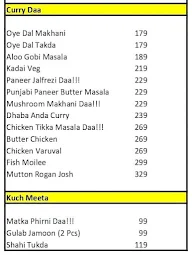 Tandoori Daa!!! menu 2