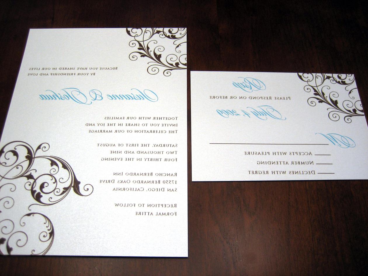 Blue & Brown Scroll Wedding