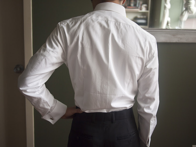 All three MyTailor dress shirts in a row.