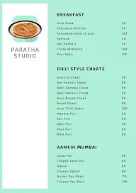 Paratha Studio menu 2