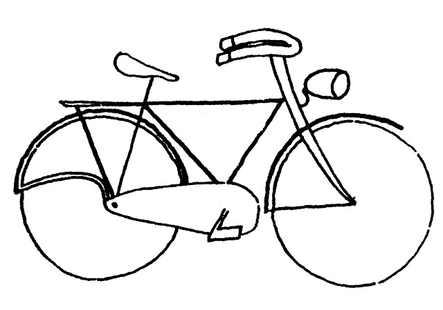 BICICLETAS: DIBUJOS PARA COLOREAR DE BICICLETAS