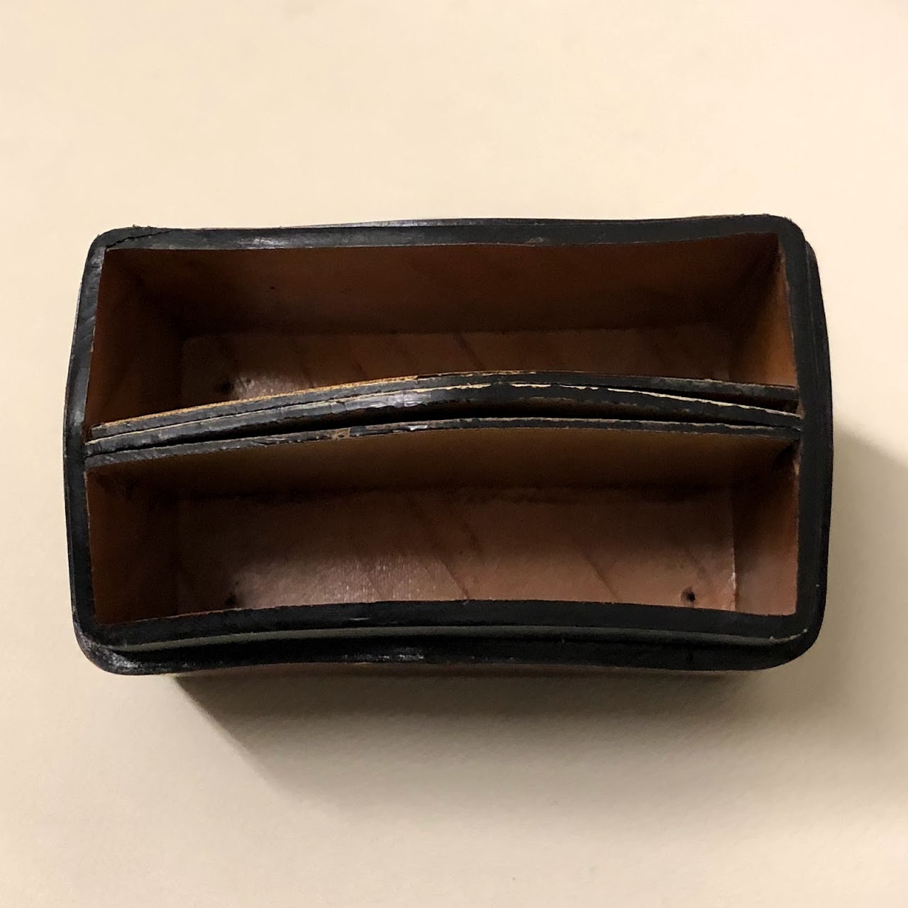 Neiman Marcus Leather Card Box