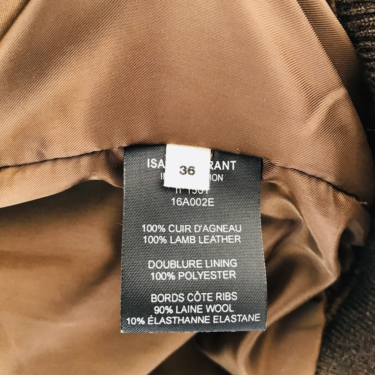 Isabel Marant Étoile Brown Lamb Leather Bomber Jacket