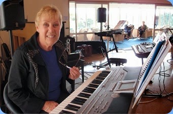 Yvonne Moller playing the Korg Pa1X. Photo courtesy of Dennis Lyons.