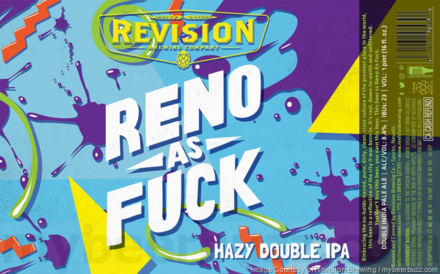 Revision Brewing Adding “Reno As Fuck” Hazy DIPA 16oz Cans