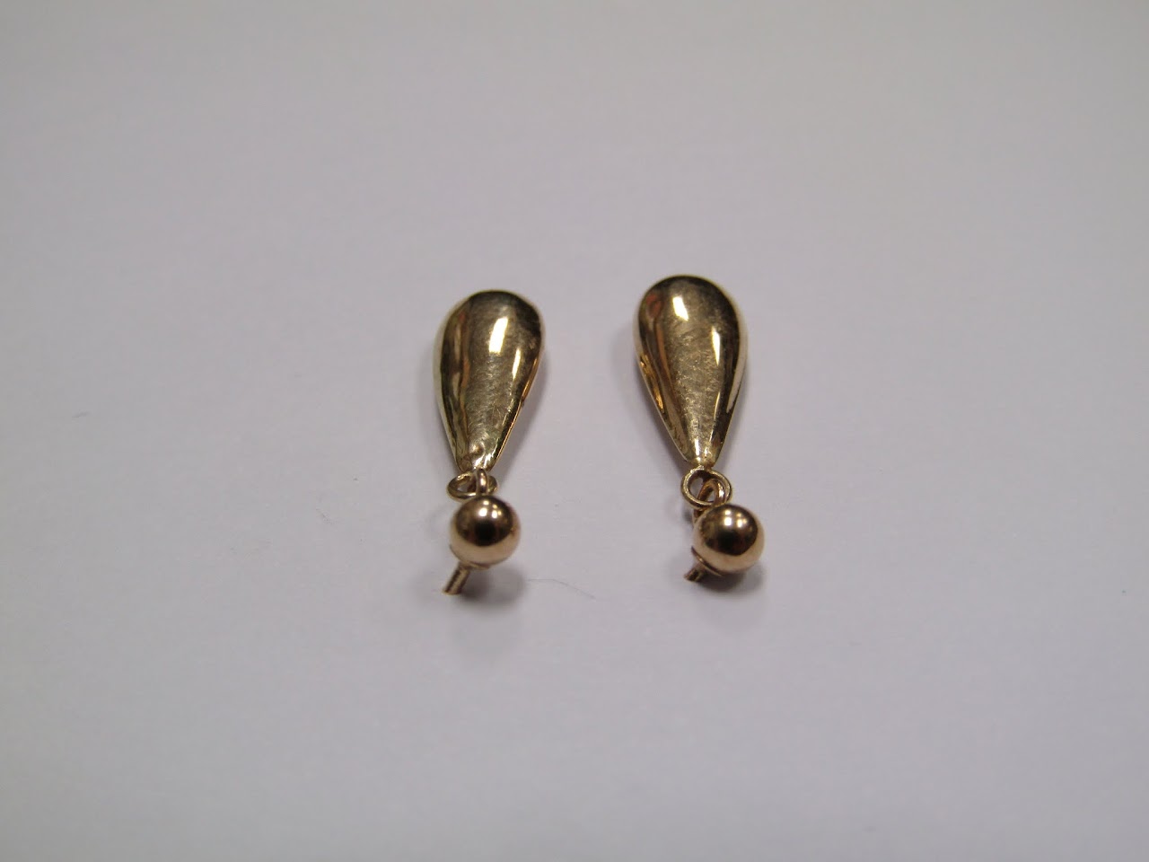 14 K Tear Drop Earrings