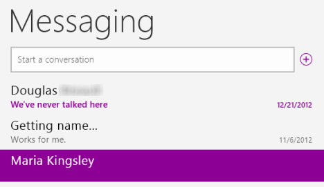 Windows 8 - Come utilizzare l'app di messaggistica