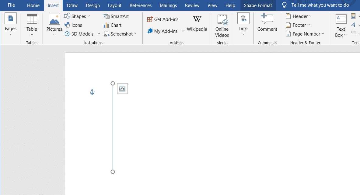 Sostén la línea y arrástrala al lugar donde quieras.  Cómo insertar una línea en Word