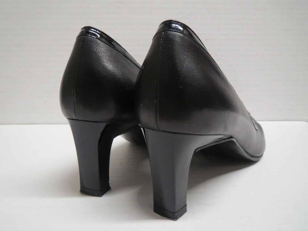 Salvatore Ferragamo All Black Kitten Heels