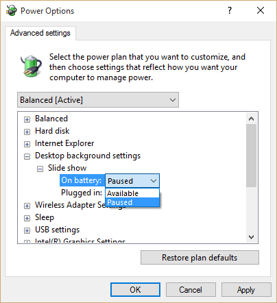 energie-opties, energieplan, instellingen, besparingen, Windows