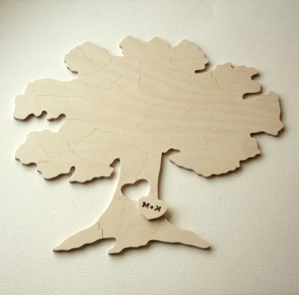 Guest Book Wedding Puzzle TREE