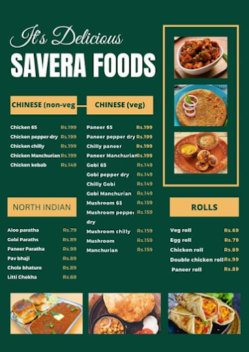 Savera Foods menu 