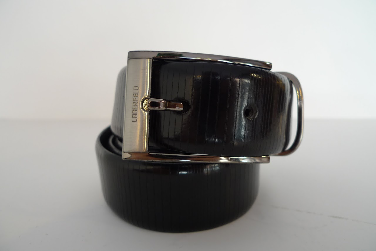 Lagerfeld Leather Belt