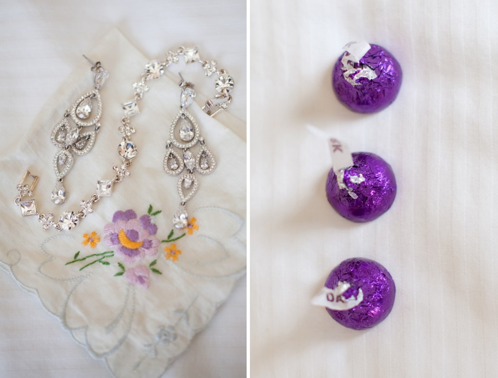 purple wedding details