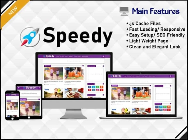 Speedy Piki Premium Free Responsive Blogger Template