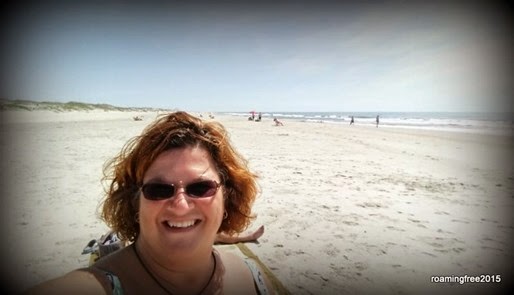 Ocracoke Island - on the beach!