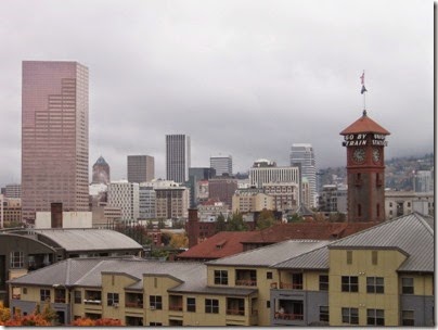 IMG_0076 US Bancorp Tower & Union Station Clock Tower in Portland, Oregon on October 23, 2009