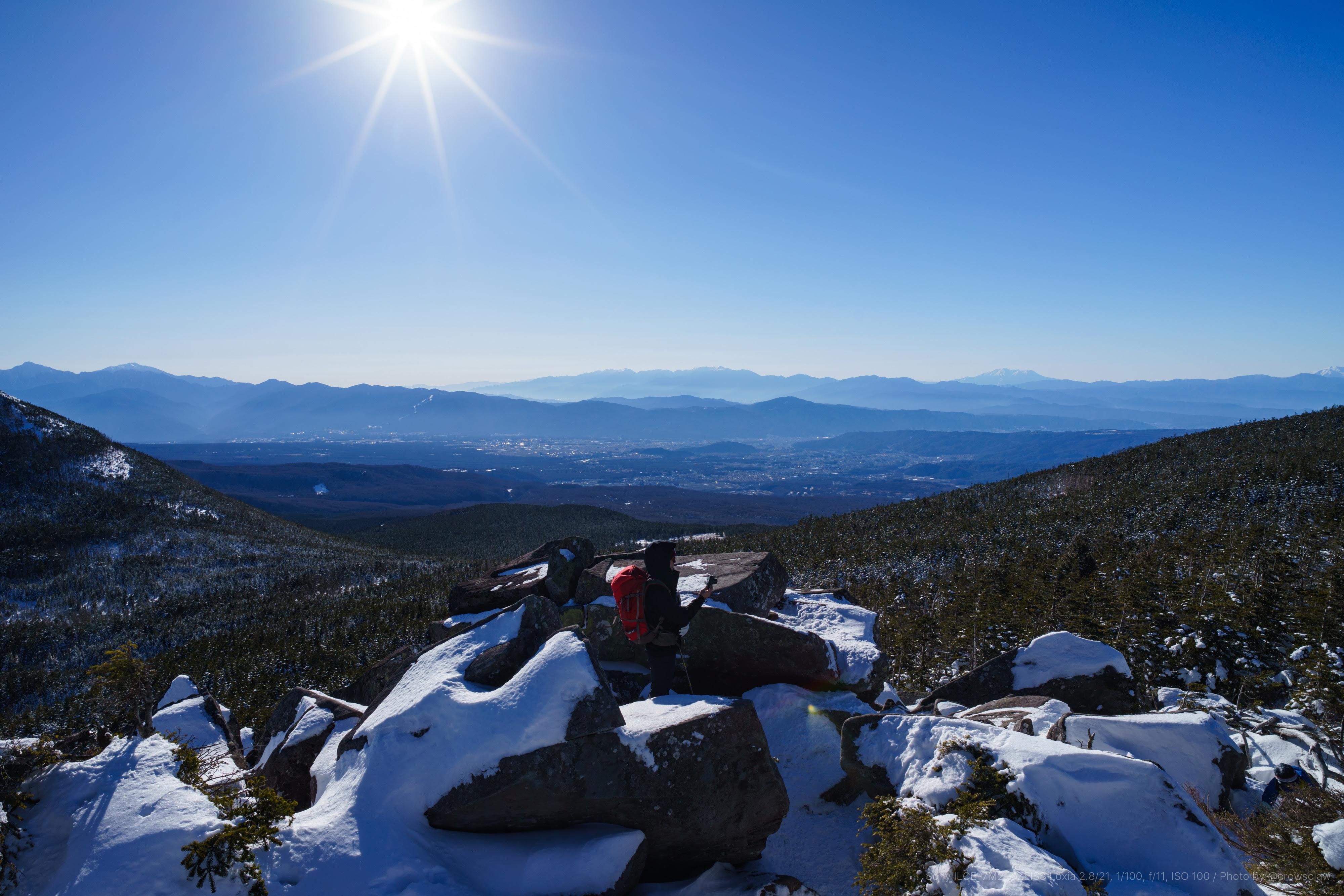 北横岳 縞枯山 19年登り初めは雪山で Crow Sclaw