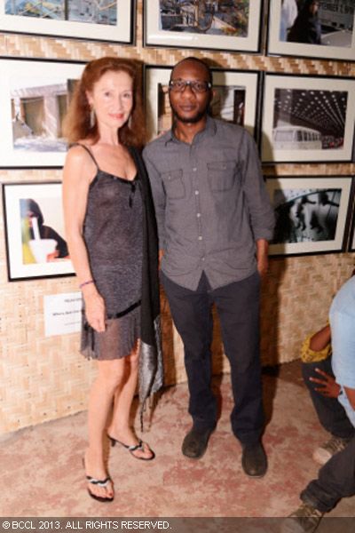 Marianne Borgo and Teju Cole at art bazaar held at Calangute in Goa.<br /> 