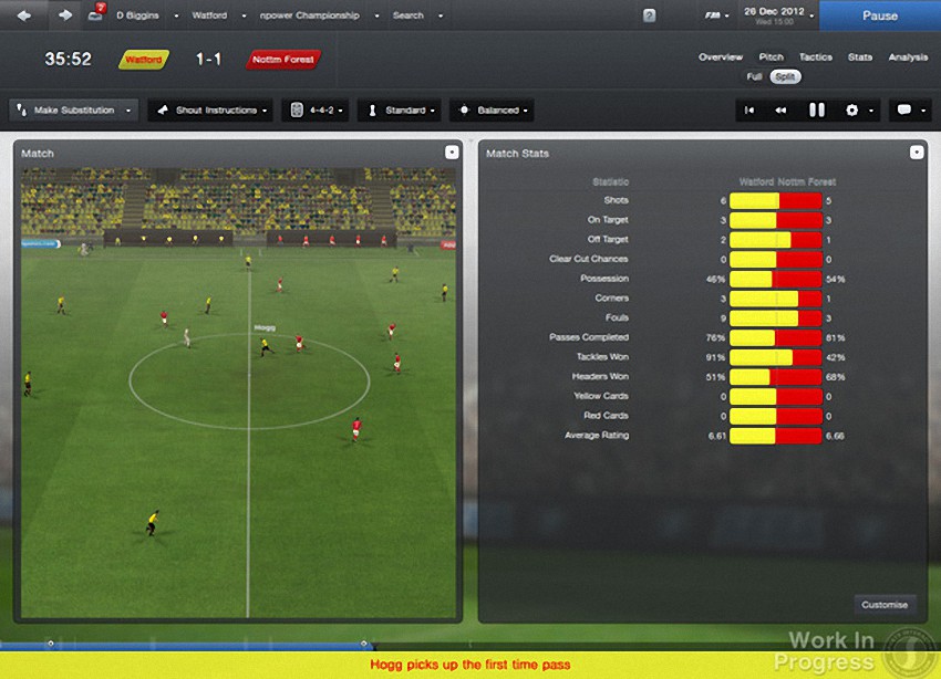 Hình ảnh trong game Football Manager 2013 (screenshot)