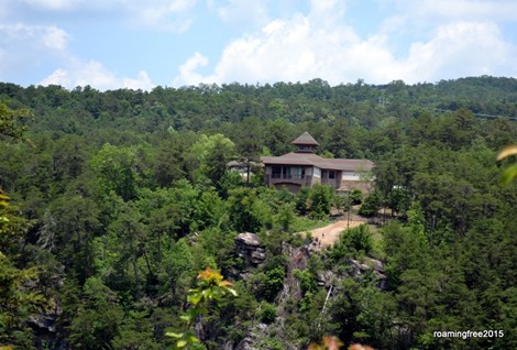 Interpretive Center, from across the Gorge