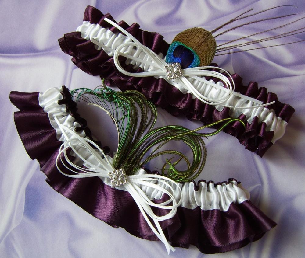 peacock and aubergine wedding