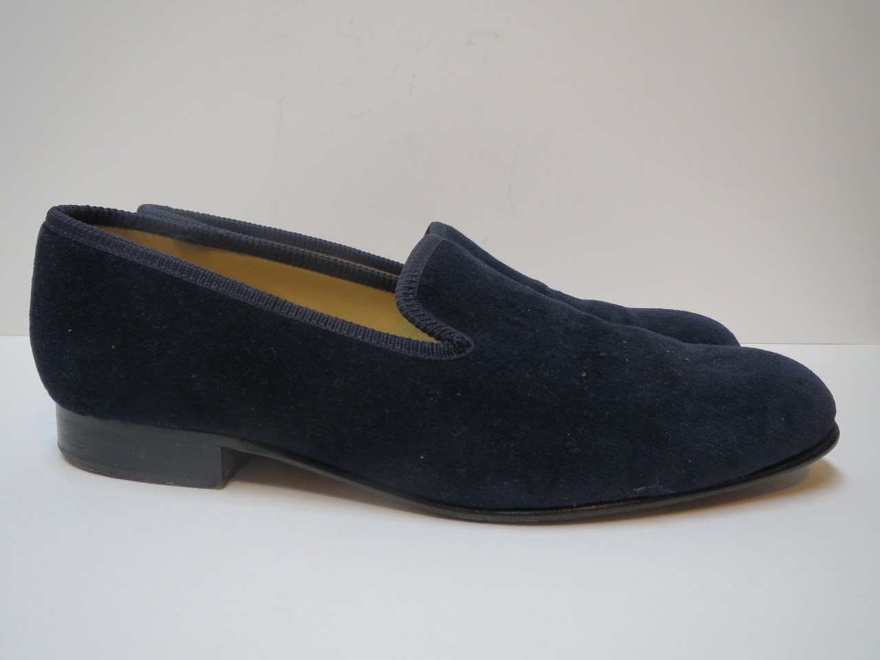 Tricker's Blue Velvet Slippers